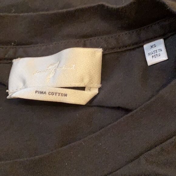 7 for all mankind shoulder pad muscle tee . size xs - Picture 7 of 10